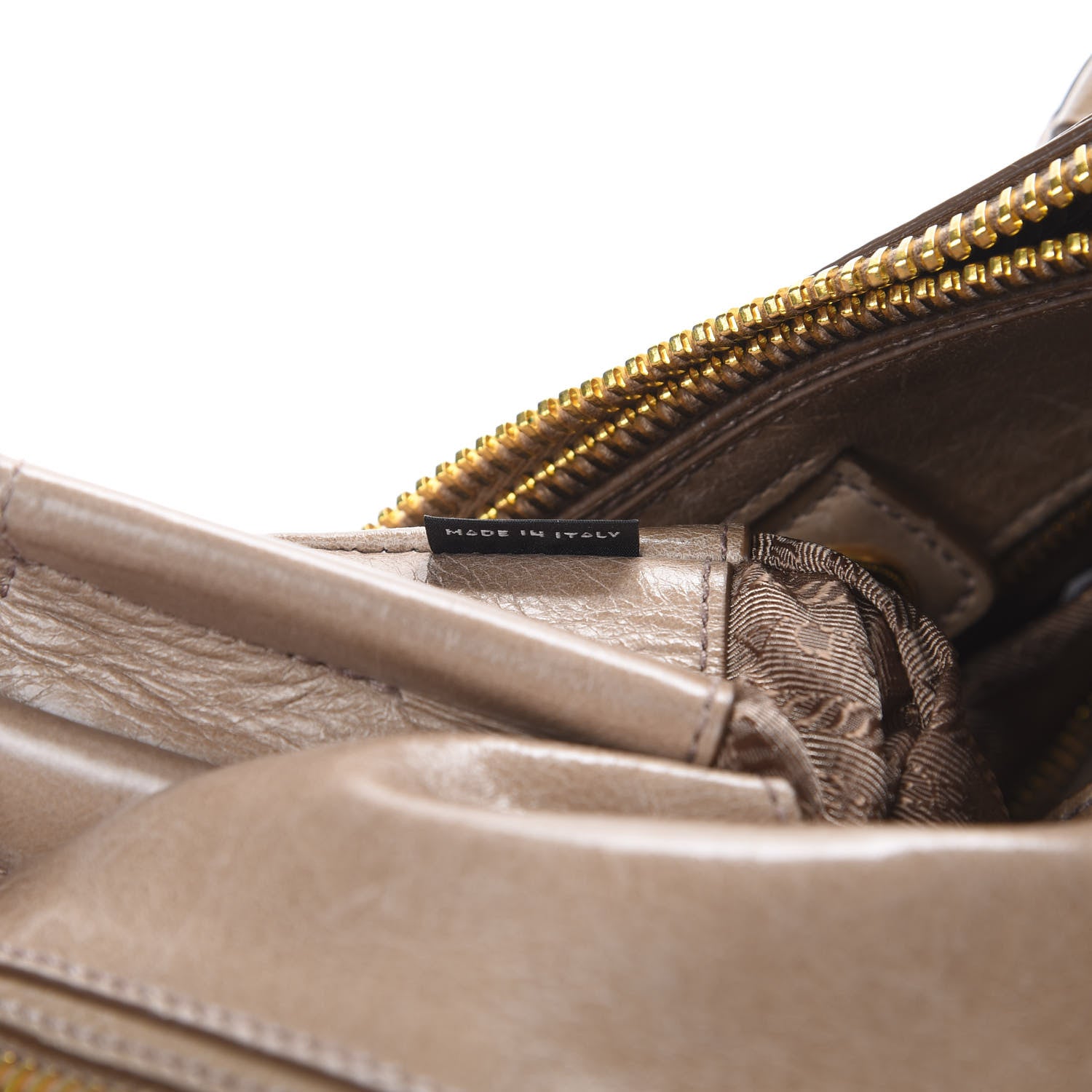 Prada Vitello Shine Shopping Satchel Argilla 8 of 23