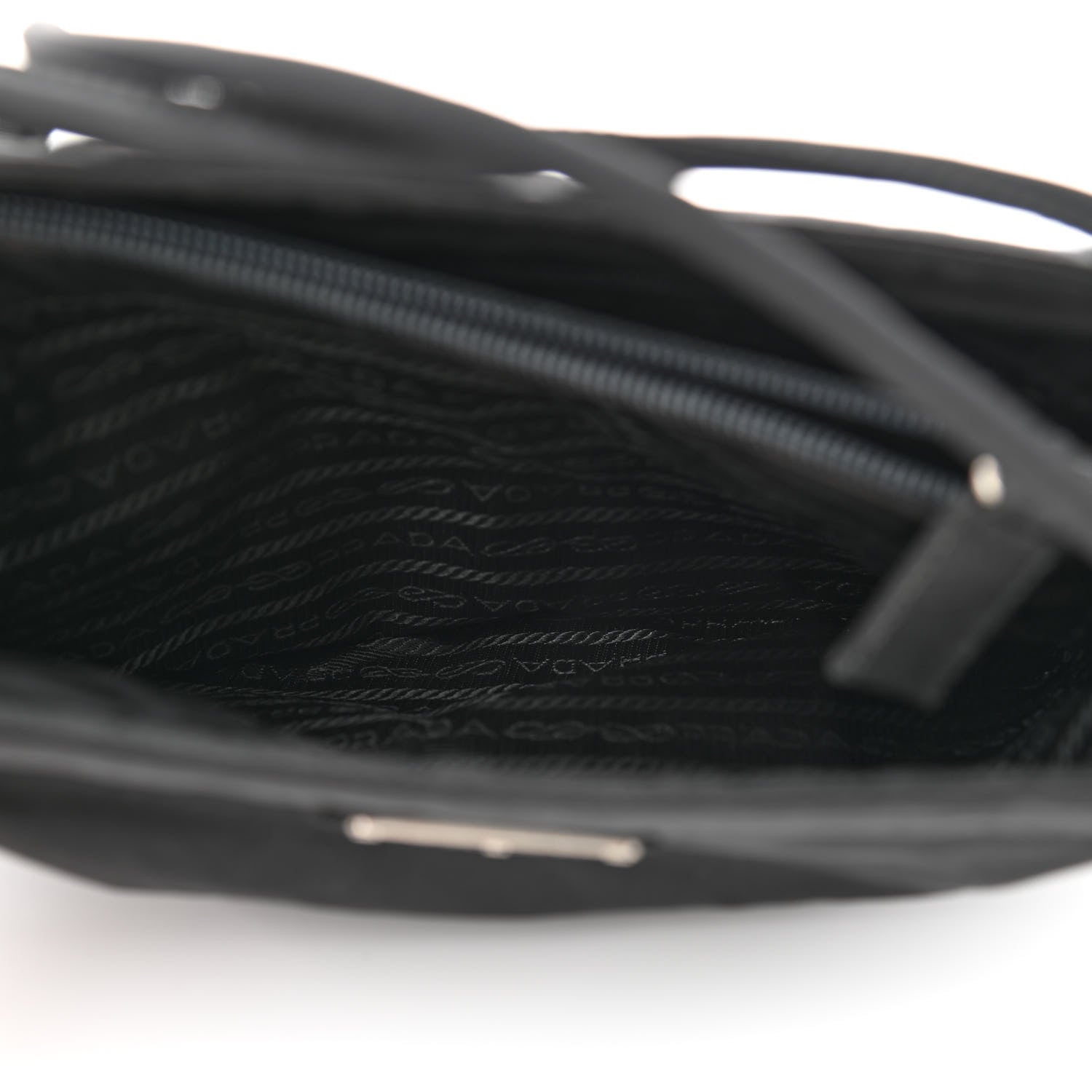 Prada Nylon Vela Shoulder Bag Black 5 of 12