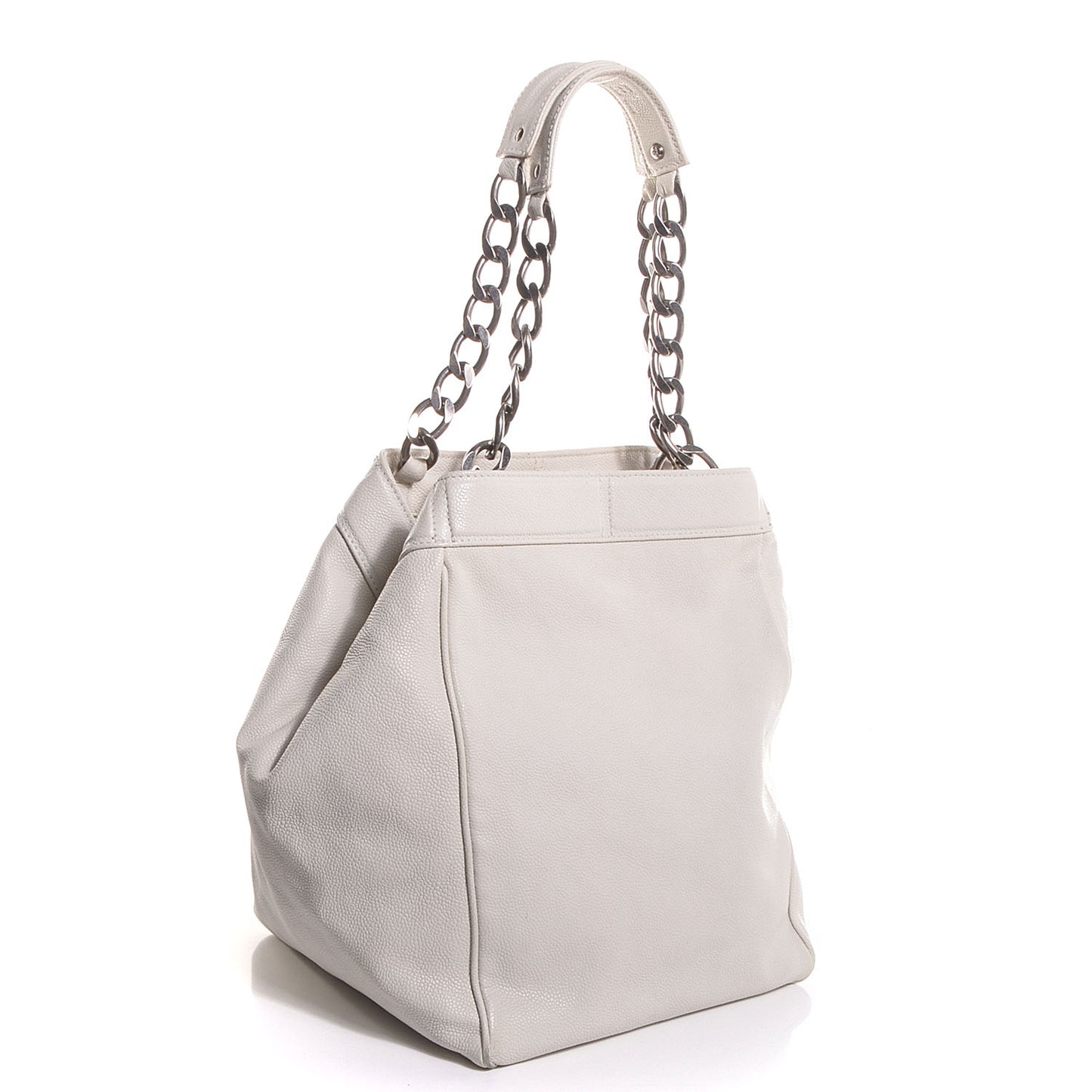 Distressed Caviar Outdoor Ligne Tote White