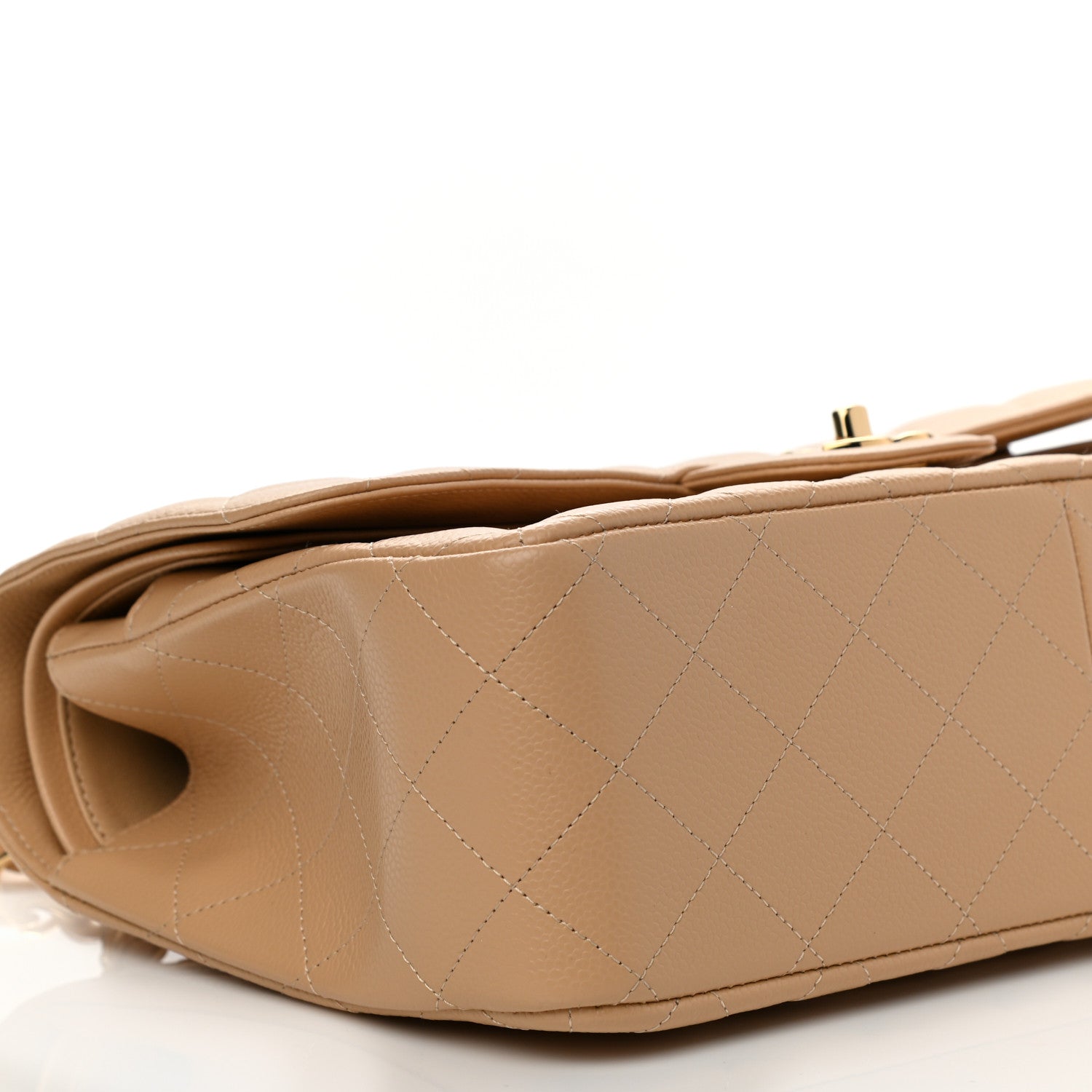 Chanel Caviar Quilted Jumbo Double Flap Beige Clair 8 of 10