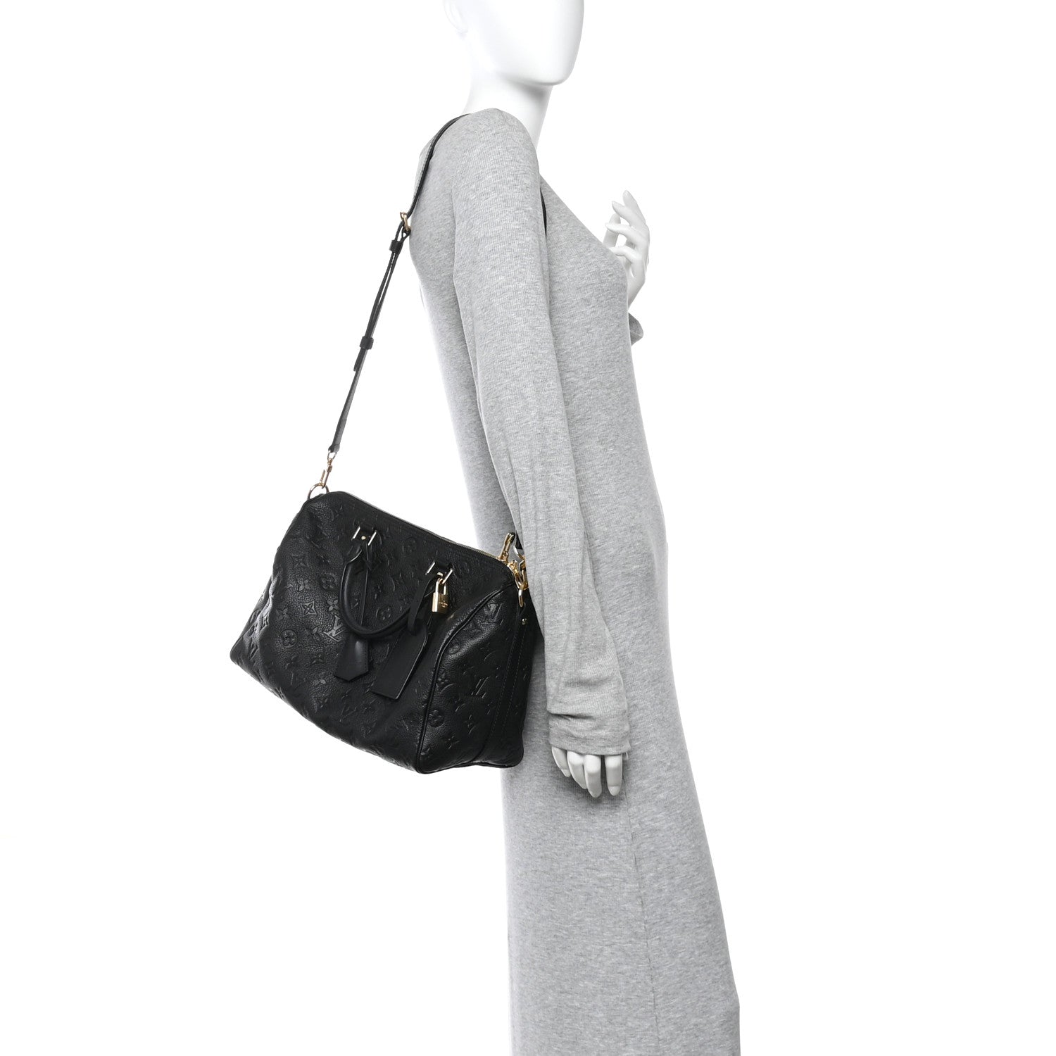 Louis Vuitton Empreinte Monogram Speedy Soft 30 Black 2 of 9