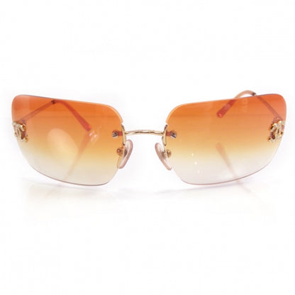 Chanel Frameless CC Logo Sunglasses Orange 125/56 3 of 8