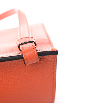 Gucci Cellarius Calfskin Medium Bamboo Daily Flap Shoulder Bag New Dark Orange 7 of 10