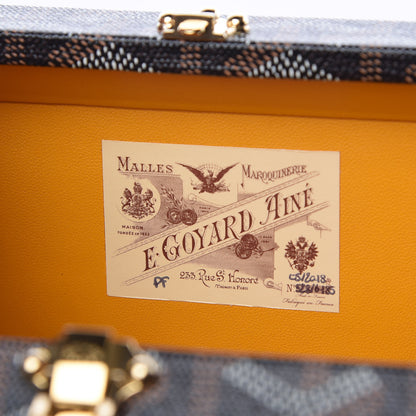 Goyard Goyardine Minaudiere Trunk Bag Black Gold 7 of 10