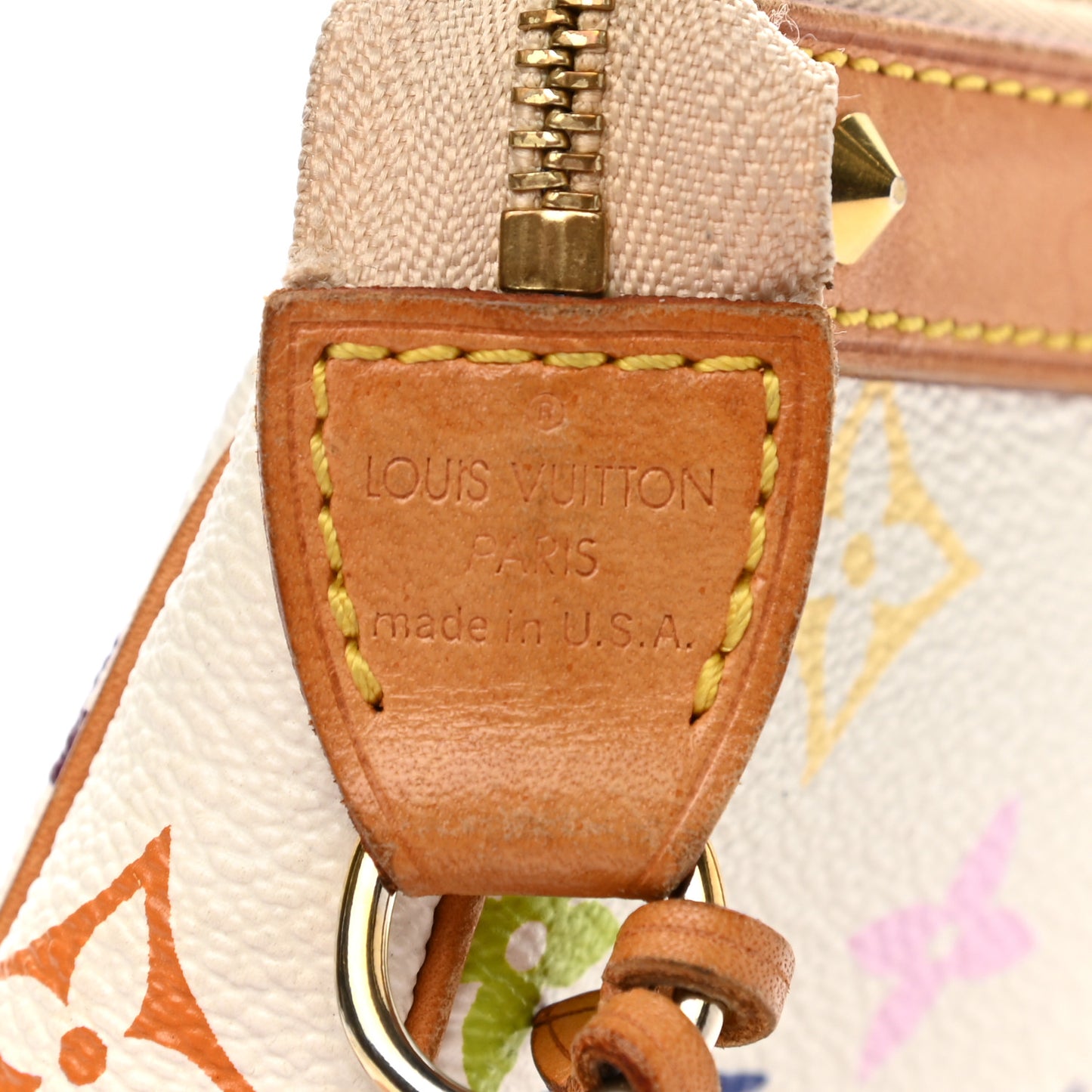 Monogram Multicolor Pochette Accessories White