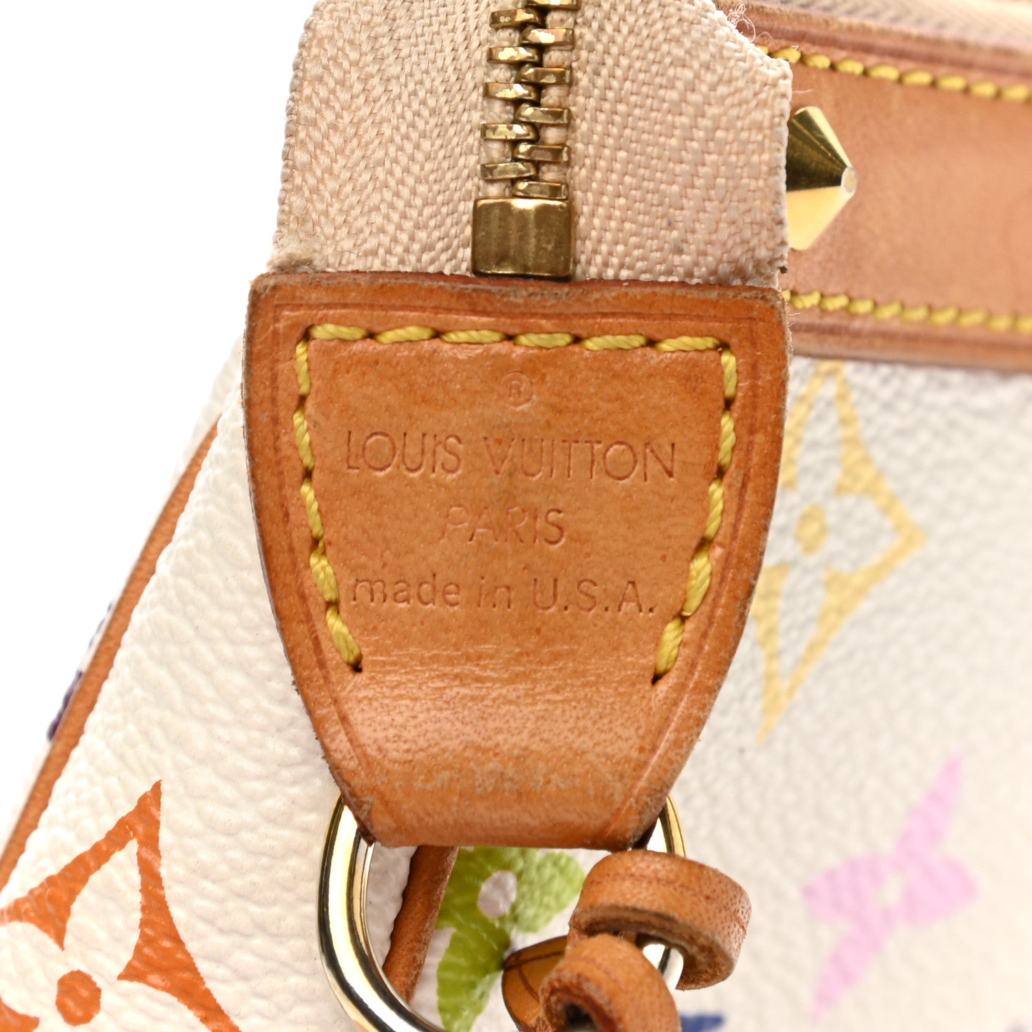 Louis Vuitton Monogram Multicolor Pochette Accessories White 6 of 10