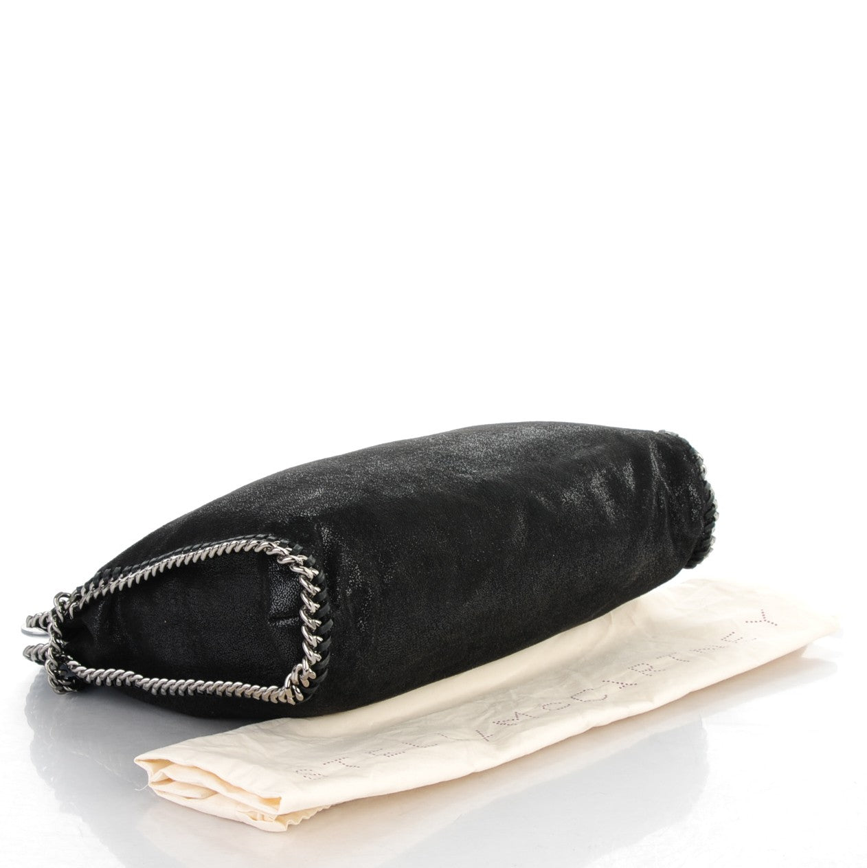 Stella McCartney Shaggy Deer Falabella Fold Over Tote Black 4 of 7