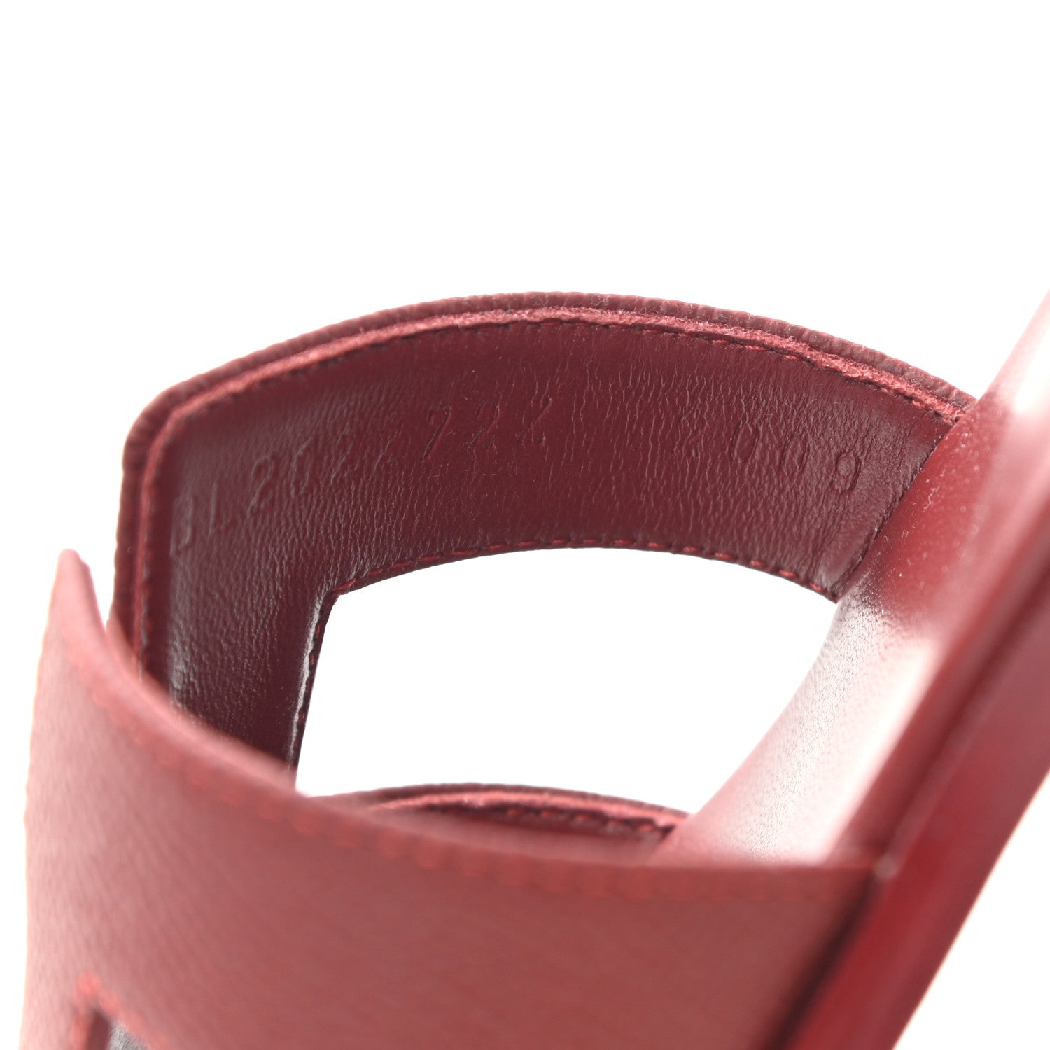 Hermes Epsom Oran Sandals 36 Rouge H 8 of 9