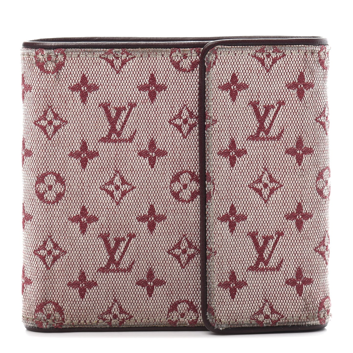 Mini Monogram Compact Wallet Cherry