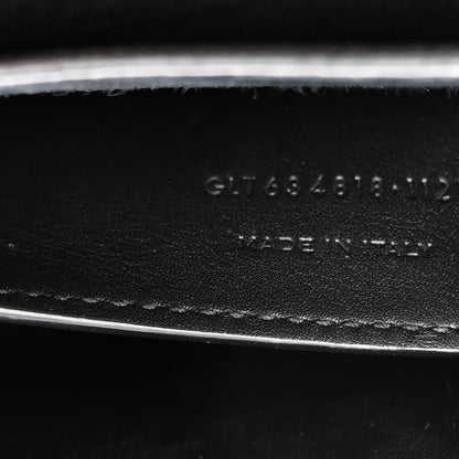Saint Laurent Crocodile Embossed Calfskin Monogram Medium Kaia Satchel Black 6 of 9
