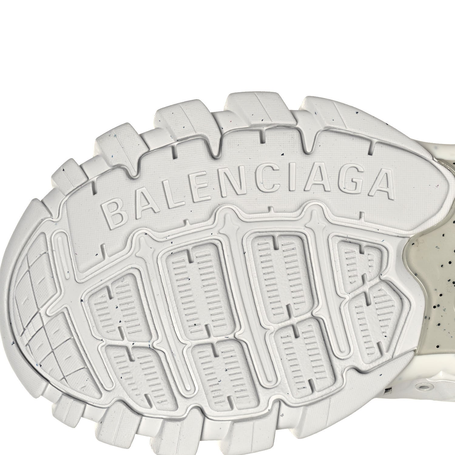 Balenciaga Rubber Mesh Fabric Monocolor Recycled Sole Womens Track Sneakers 39 White 6 of 8