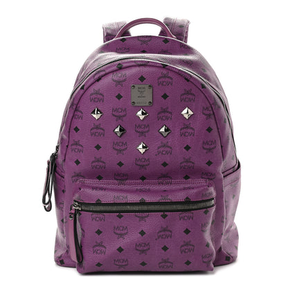MCM Visetos Studded Medium Backpack Purple 1 of 9
