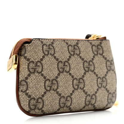 Gucci GG Supreme Monogram Key Case Brown 3 of 11