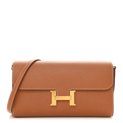 Hermes Epsom Constance Long Wallet To Go Gold 1 of 8