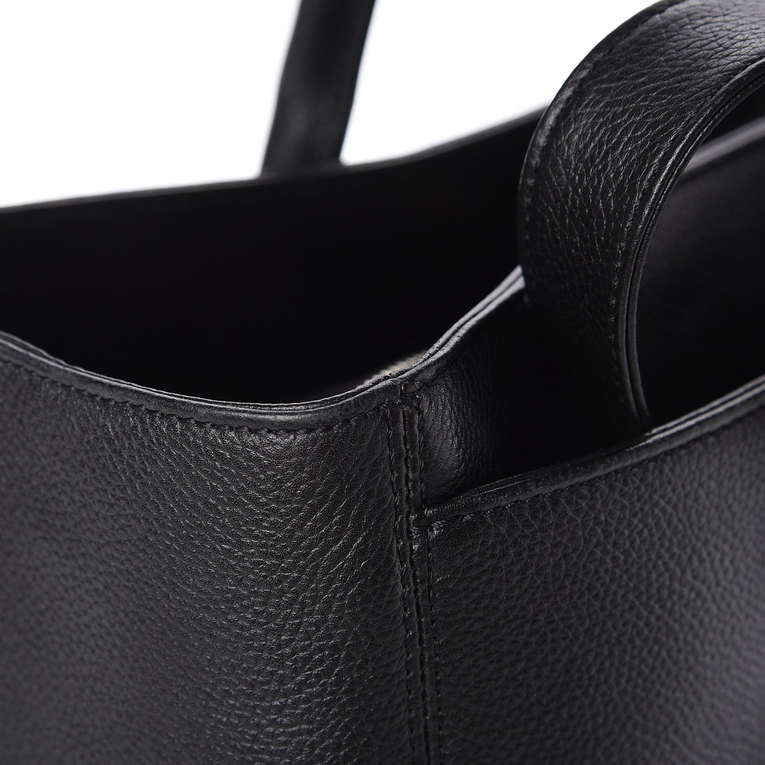 Chanel Calfskin Cerf Executive Shopper Tote Black 17 of 21
