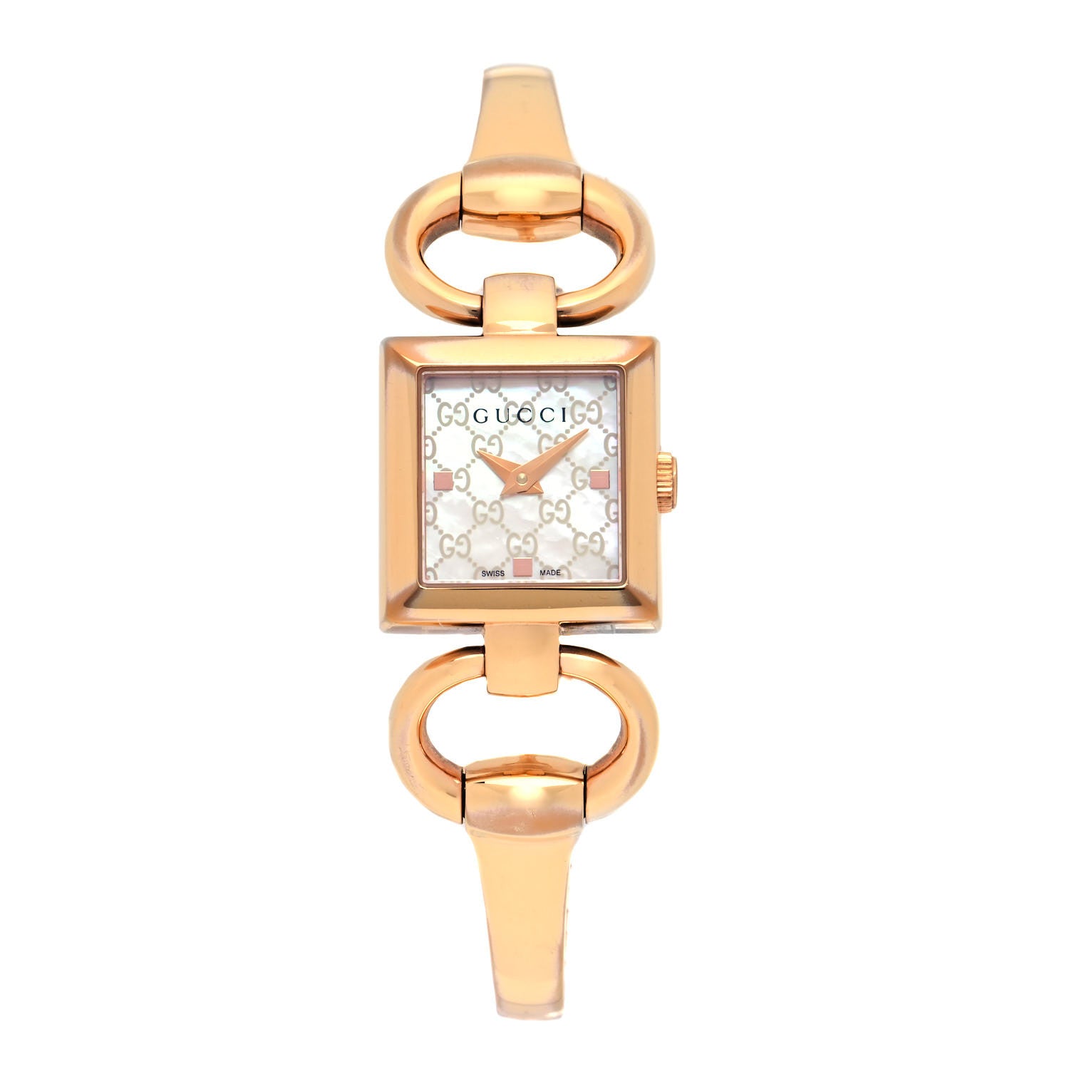 Gucci Stainless Steel Mother of Pearl 19mm Tornabuoni Quartz Watch 1 of 4