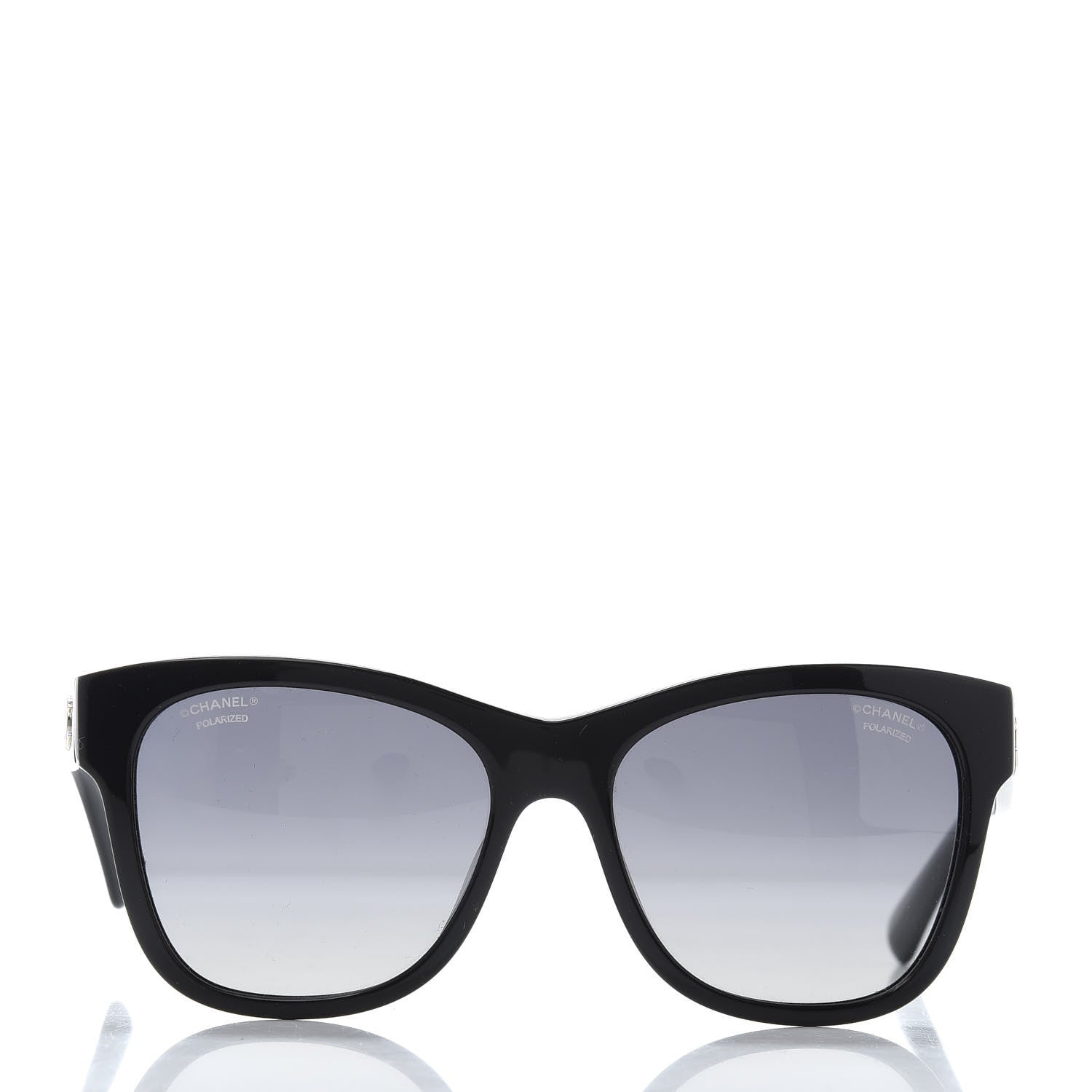 Chanel Polarized Square CC Sunglasses 5380 Black 2 of 8