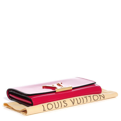 Louis Vuitton Patent Louise Wallet Rose Indien 4 of 7
