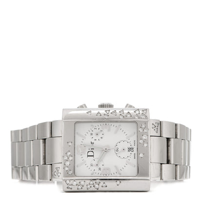 Christian Dior Stainless Steel Diamond 31mm Riva Chronograph Quartz Watch 2 of 6