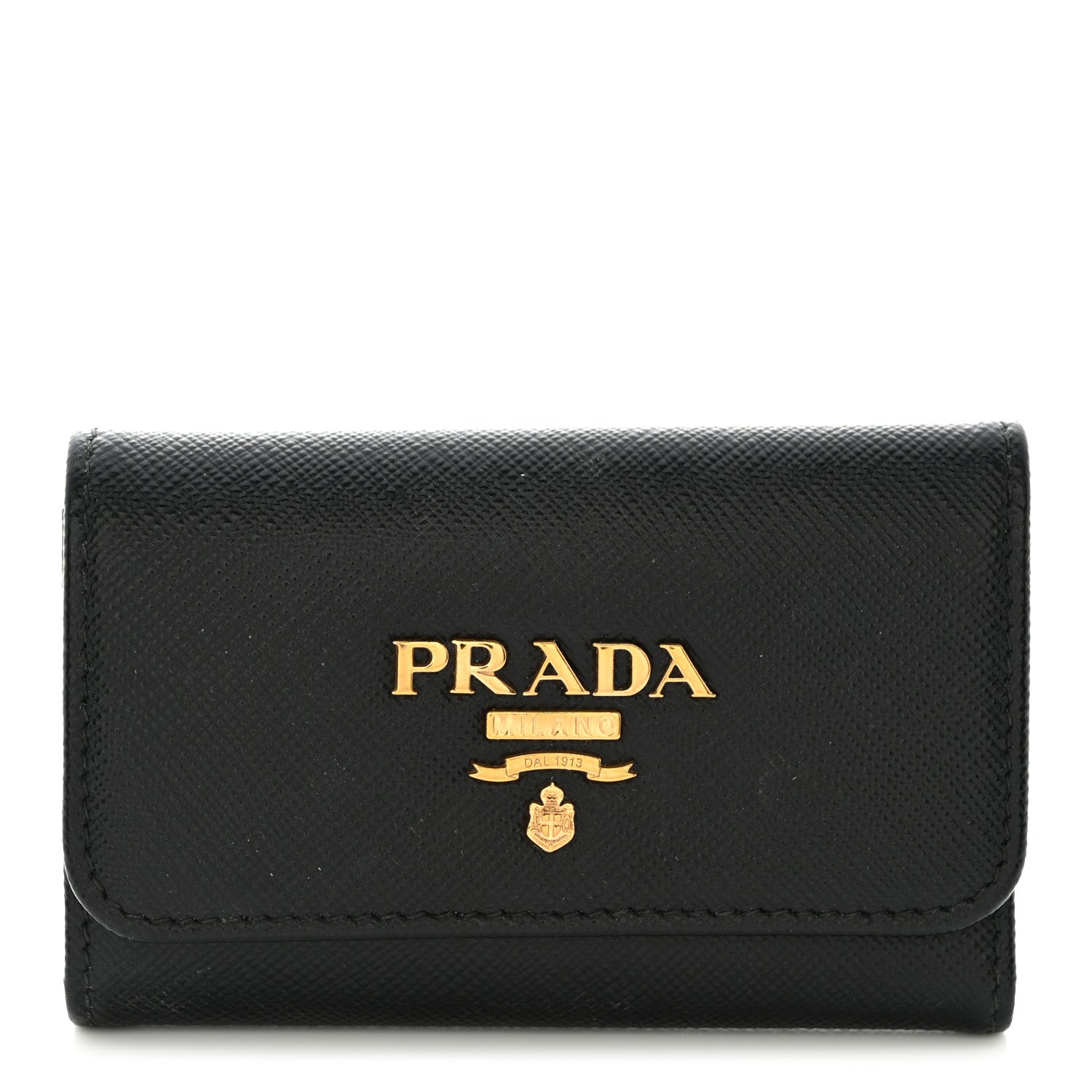Prada Saffiano 4 Key Holder Black 1 of 7