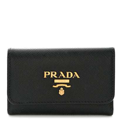 Prada Saffiano 4 Key Holder Black 1 of 7
