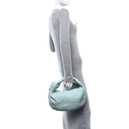 Bottega Veneta Nappa Intrecciato Teen Jodie Hobo Teal Washed 2 of 11