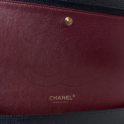 Chanel Caviar Quilted Jumbo Double Flap Black 6 of 12