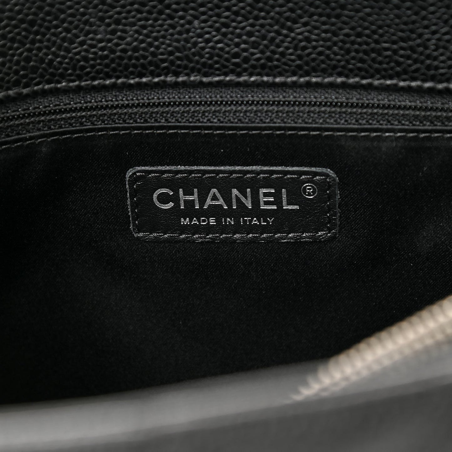 Caviar Quilted Grand Shopping Tote GST Black