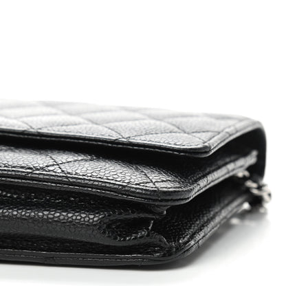 Chanel Caviar Quilted Wallet On Chain WOC Black 7 of 10