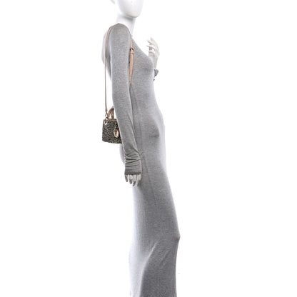 Christian Dior Satin Crystal Beaded Embroidered Micro Lady Dior Multicolor 2 of 11