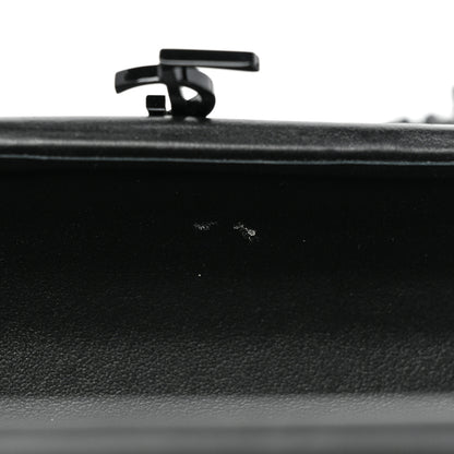 Saint Laurent Ribbed Plexiglass Lambskin Fringe Monogram Opium Box Bag Black 9 of 10