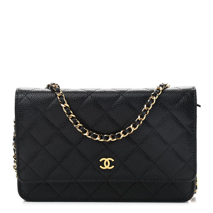 Chanel Caviar Quilted Wallet On Chain WOC Black 1 of 9