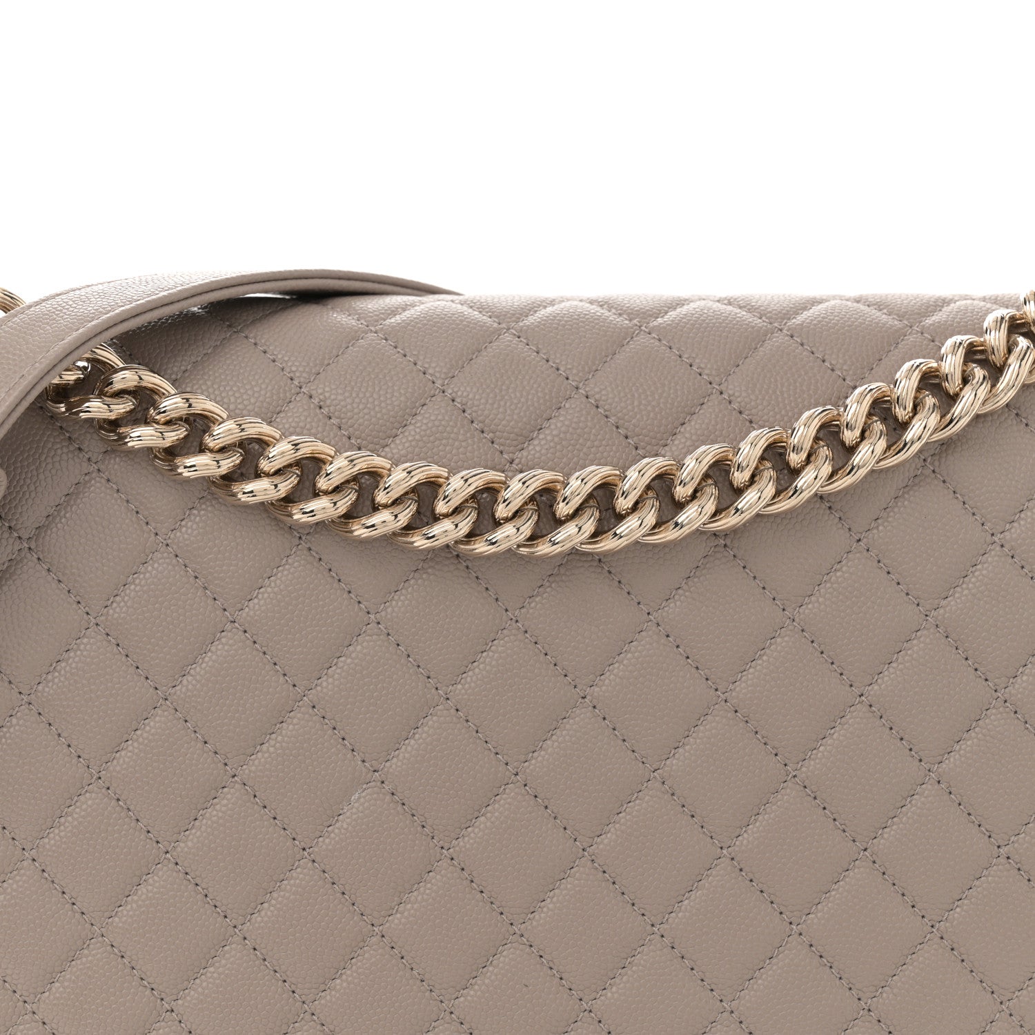 Chanel Caviar Quilted Large Boy Flap Beige 8 of 12