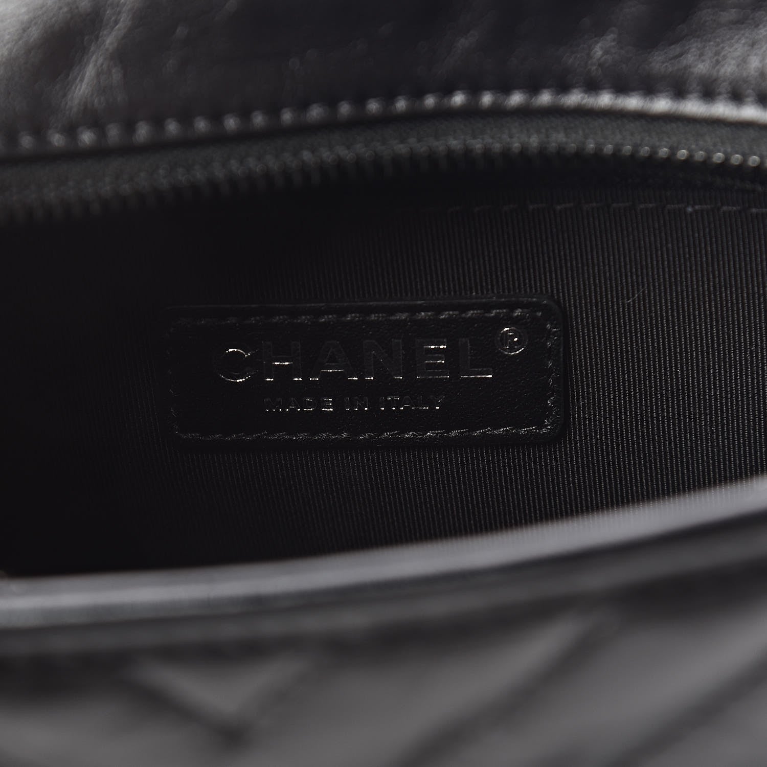 Chanel Aged Calfskin Chevron Quilted Small Gabrielle Hobo So Black 8 of 10