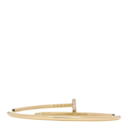 Cartier 18K Yellow Gold Diamond Small Juste Un Clou Bracelet 16 2 of 5