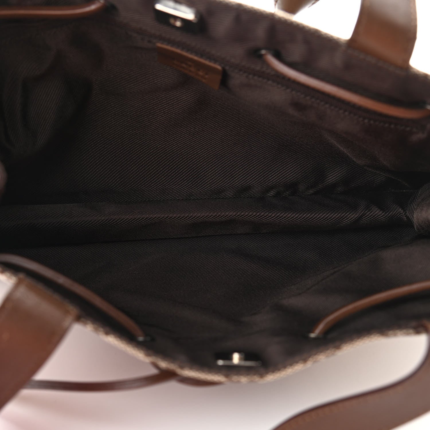 Gucci Monogram Drawstring Bag Brown 7 of 10