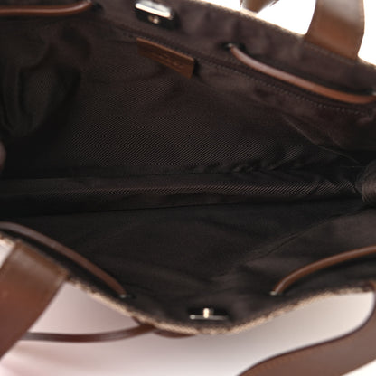 Gucci Monogram Drawstring Bag Brown 7 of 10