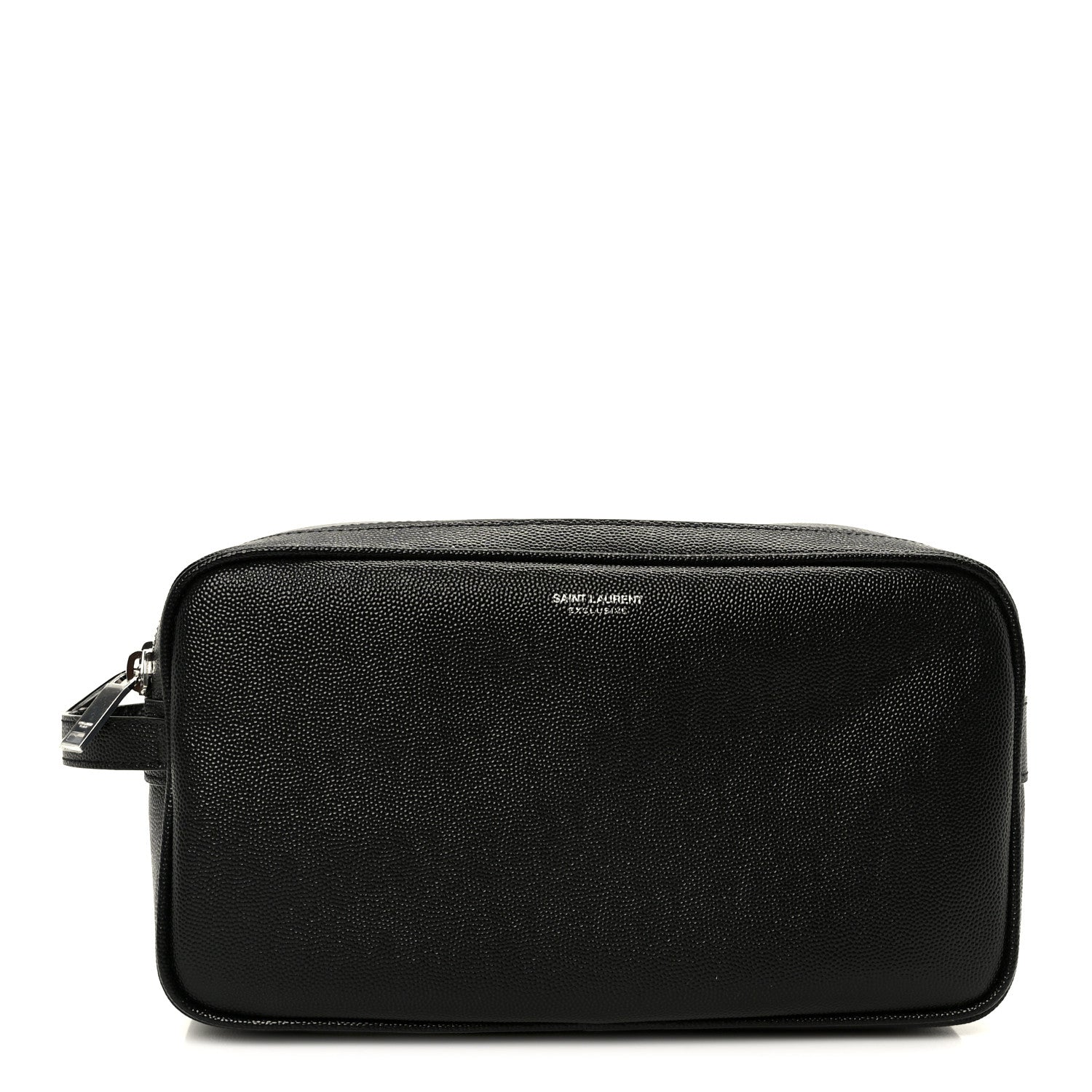Saint Laurent Grain De Poudre Toiletry Case Black 1 of 10