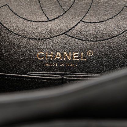 Chanel Metallic Calfskin Quilted 2.55 Reissue 226 Flap Charcoal 6 of 13