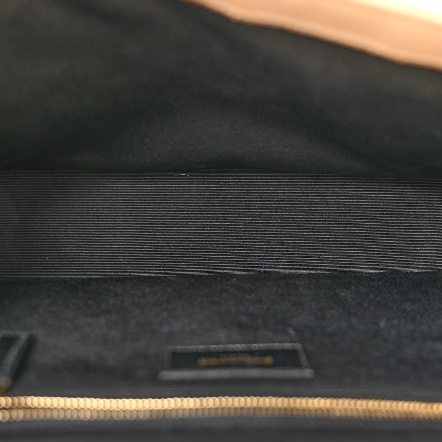 Saint Laurent Grain De Poudre Matelasse Chevron Large Monogram Satchel Dark Beige 5 of 16