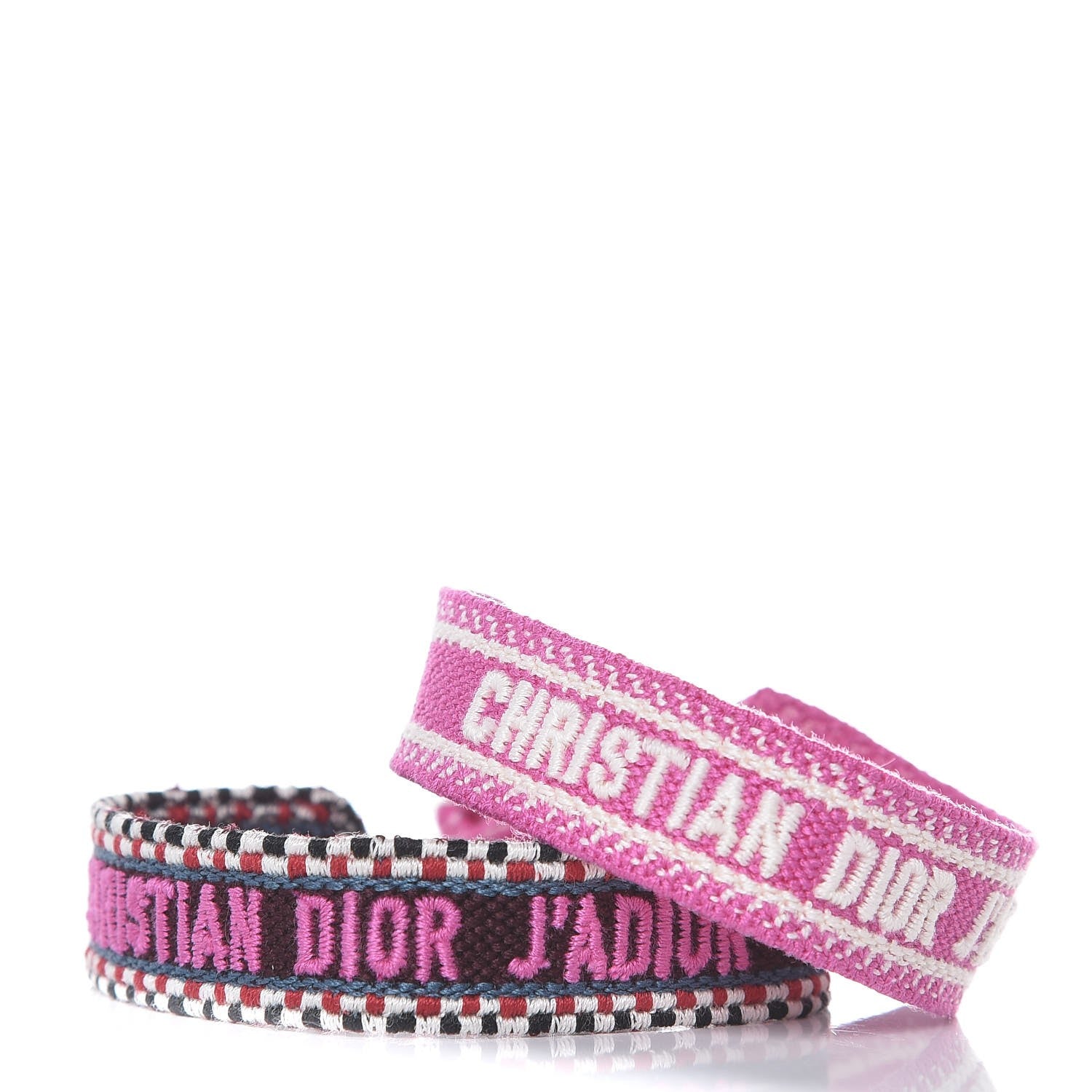 Christian Dior Woven Cotton J'Adior Friendship Bracelet Set Beige Multicolor 1 of 4