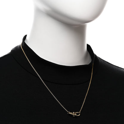 Tiffany 18K Yellow Gold HardWear Small Double Link Pendant Necklace 2 of 7