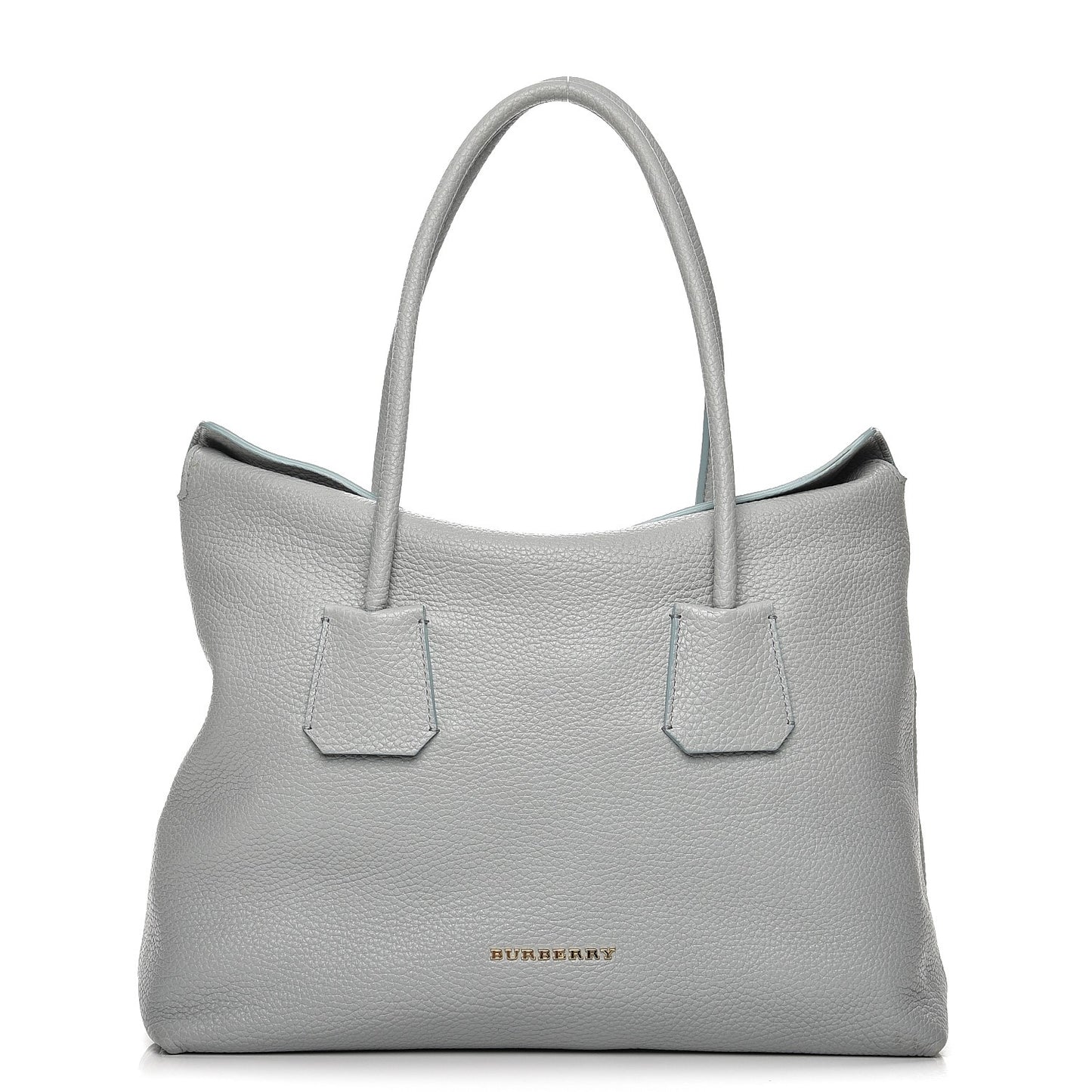 London Grainy Calfskin Medium Baynard Tote Sky Blue