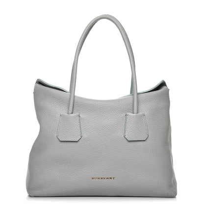 Burberry London Grainy Calfskin Medium Baynard Tote Sky Blue 1 of 10