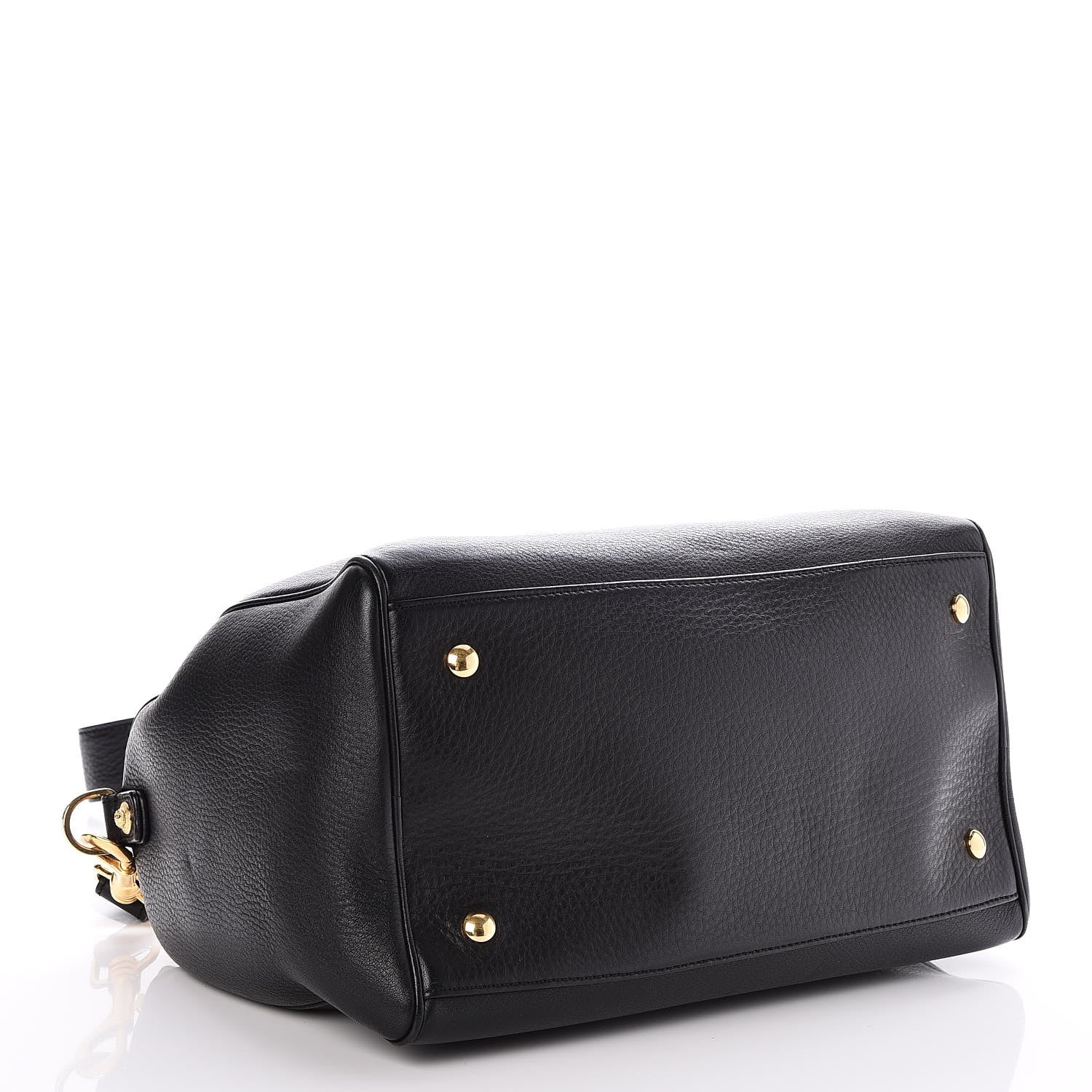 Versace Calfskin Signature Duffle Bag Nero Black 5 of 8