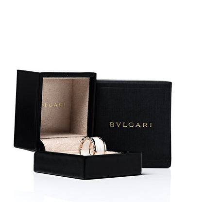 Bulgari 18K Rose Gold White Ceramic B.Zero1 Four-Band Ring 52 6 5 of 5