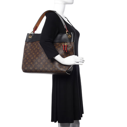 Louis Vuitton Monogram Tuileries Hobo Black 2 of 9