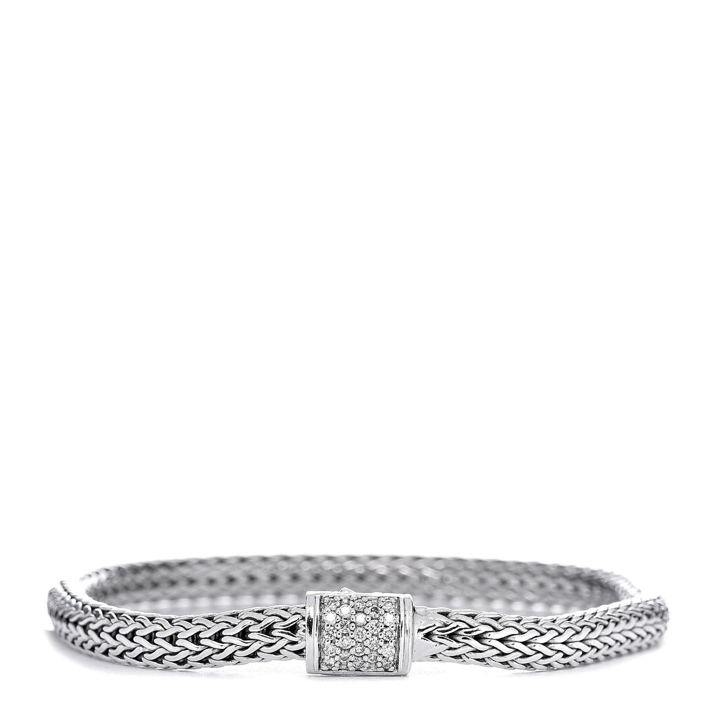 Sterling Silver Diamond 5mm Classic Chain Bracelet