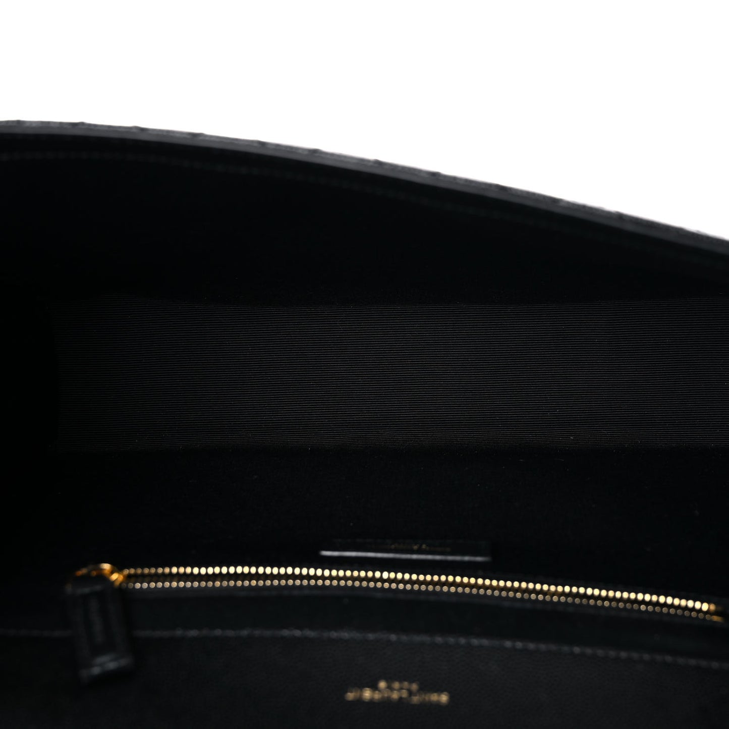 Grain De Poudre Textured Mixed Matelasse Large Triquilt Monogram Satchel Black
