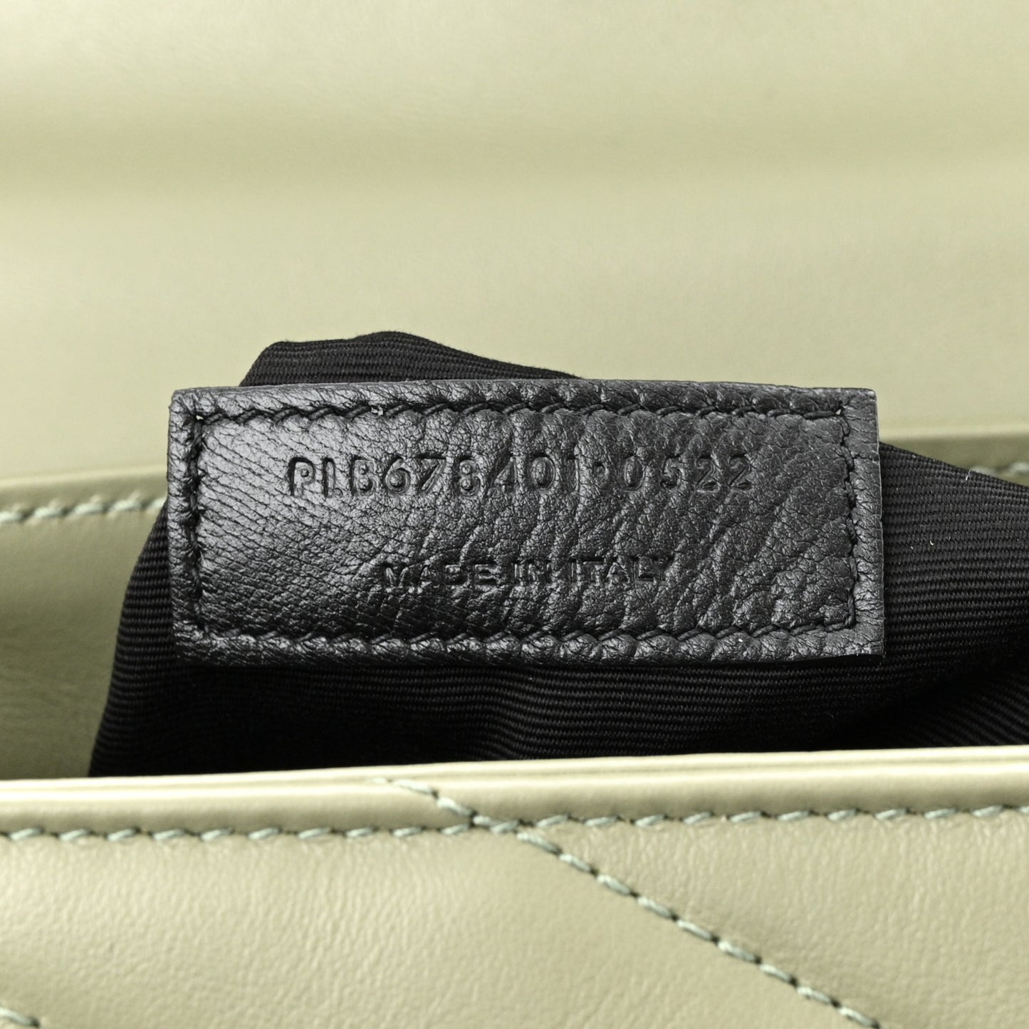 Calfskin Y Quilted Monogram Toy Loulou Crossbody Bag Light Sage